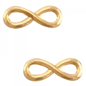 DQ tussenstuk infinity 15mm goud